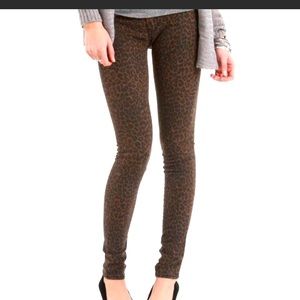 Leopard Print Bullhead Jeans